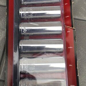 Husky 12 in. Drive Deep Syandard Socket Set (11-Piece) 635 079